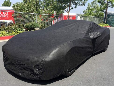 CarsCover Custom Fit C6 2005-2013 Chevy Corvette Car Cover for 5 Layer Heavy Duty Waterproof Black Ultrashield in Saudi Arabia