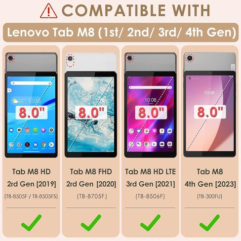 【2-PACK】DETUOSI Screen Protector for Lenovo Tab M8 4th Gen 2023 (TB-300FU), Smart Tab M8 LTE 3rd Gen 2022 (TB-8506FS), Tab M8 FHD 2nd Gen 2020 (TB-8705F), Tab M8 HD 1st Gen 2019 (TB-8505F) Glass Film in Saudi Arabia