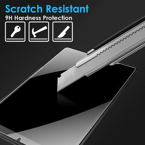 【2-PACK】DETUOSI Screen Protector for Lenovo Tab M8 4th Gen 2023 (TB-300FU), Smart Tab M8 LTE 3rd Gen 2022 (TB-8506FS), Tab M8 FHD 2nd Gen 2020 (TB-8705F), Tab M8 HD 1st Gen 2019 (TB-8505F) Glass Film in Saudi Arabia