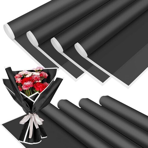 DraDraLee Flower Wrapping Paper Floral Bouquet Gift Packaging Paper, Waterproof Wrapping Paper for Flowers, 20 sheets (Pink) in Saudi Arabia