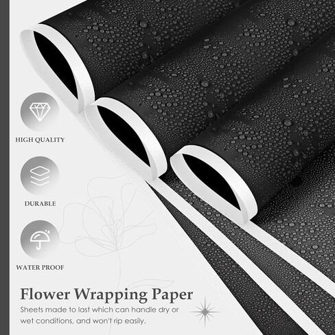 DraDraLee Flower Wrapping Paper Floral Bouquet Gift Packaging Paper, Waterproof Wrapping Paper for Flowers, 20 sheets (Pink) in Saudi Arabia