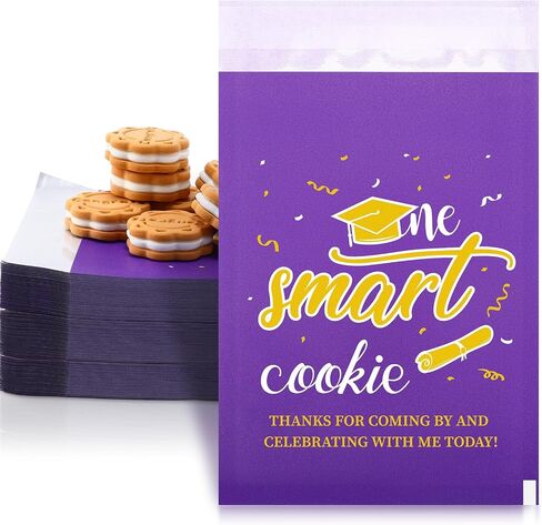 MotiMind 200 Pcs Graduation Candy Cookie Gift Bags Graduation Cookie Bags Self Adhesive Graduation Party Favors Congrats Grad Buffet Treat Bags for Graduation Party Decoration(Black) in Saudi Arabia