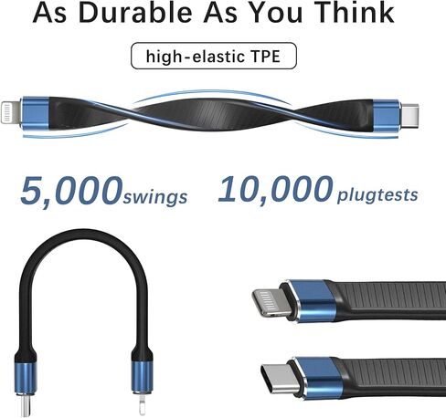كابل USB C قصير إلى Lightning (0.46 قدم، معتمد من MFi)، كابل شحن سريع ومزامنة البيانات من النوع C إلى Lightning لهاتف iPhone 13/13 pro/13 pro Max/12/12 mini/11/XS/XR/X/8/ SE / إيربودز / آيباد in Kuwait