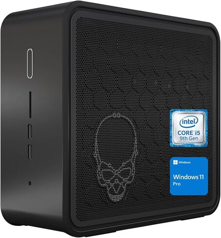 كمبيوتر مكتبي للأعمال Intel NUC 9، كور i5-9300H، ذاكرة الوصول العشوائي DDR4 سعة 16 جيجابايت، 1 تيرابايت PCIe SSD، Thunderbolts، HDMI، RJ-45، قارئ بطاقة SD، واي فاي 6، ويندوز 11 برو، أسود in Saudi Arabia