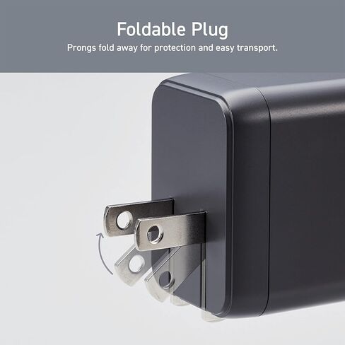 كتلة شاحن حائط USB C بقدرة 120 وات من ELECOM، 3 منافذ متعددة GaN II Smart PD، شحن فائق السرعة، محول طاقة مدمج لأجهزة متعددة، أجهزة الكمبيوتر المحمولة، الأجهزة اللوحية، iPhone، iPad، ساعة، مكبرات الصوت، Airpods - أسود in Saudi Arabia