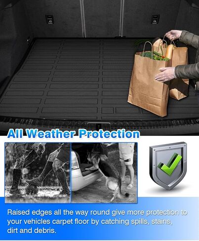 Cartist Cargo Liner Compatible with Audi Q3 2019-2023 2024 Accessories All Weather Trunk Mat for Q3 Carpet Protection TPE Heavy Duty in Saudi Arabia