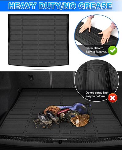 Cartist Cargo Liner Compatible with Audi Q3 2019-2023 2024 Accessories All Weather Trunk Mat for Q3 Carpet Protection TPE Heavy Duty in Saudi Arabia