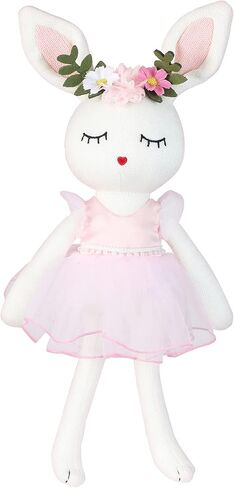 Ballerina Doll Easter Stuffed Animal Bunny Stuffed Animal Easter Plush Animal Doll, Plush Toy Bunny Stuffed Animals for Girls Easter Stuffed Animal on Birthday Christmas in Saudi Arabia