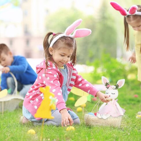 Ballerina Doll Easter Stuffed Animal Bunny Stuffed Animal Easter Plush Animal Doll, Plush Toy Bunny Stuffed Animals for Girls Easter Stuffed Animal on Birthday Christmas in Saudi Arabia