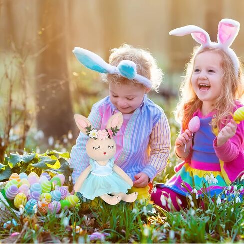 Ballerina Doll Easter Stuffed Animal Bunny Stuffed Animal Easter Plush Animal Doll, Plush Toy Bunny Stuffed Animals for Girls Easter Stuffed Animal on Birthday Christmas in Saudi Arabia