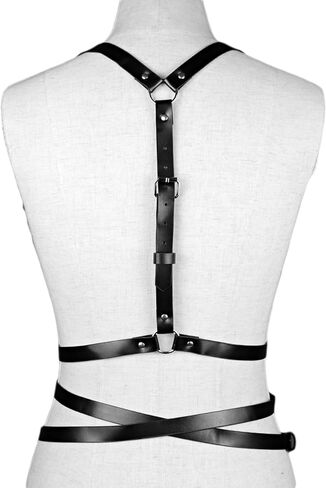 Body Harness for Women, Fashion Goth Corset Belt Waist Chain Sleeveless Tank Top,Harness Women Fashion,Corset Belt for Women (G) in Saudi Arabia