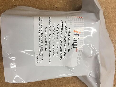 اختبار مخدرات البول iCup 5 لوحات (COC، THC، OPI، mAMP، PCP) مع الغش (OX،SG،PH) - تم التنازل عن CLIA (25 كوبًا) in Saudi Arabia