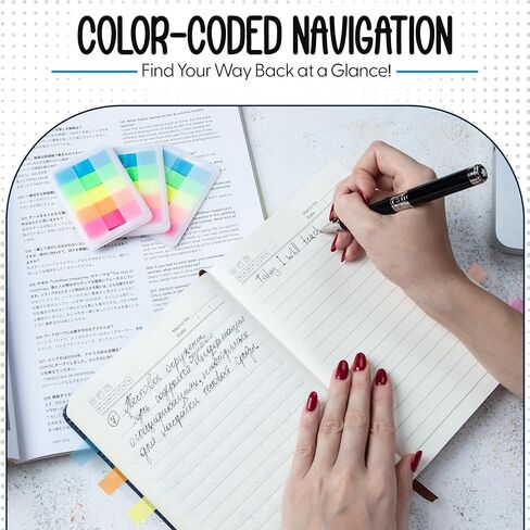 300 قطعة - علامات تبويب ملاحظات لاصقة شفافة مع حافظة - 5 ألوان باستيل فاتحة - 3 حافظات - 1.8 بوصة × 0.4 بوصة - 60 قطعة - علامات تبويب مؤشرة منبثقة - أعلام كتب للتعليق - علامات تبويب لاصقة للكتب in Kuwait