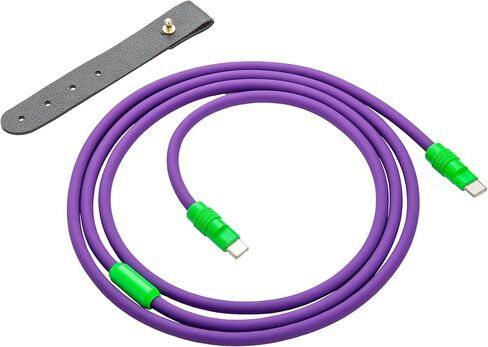 Ultra-Durable 100W 4ft Fast Silicone C to C Charging Cable- Orange for iPhone 15/15Pro/15ProMax MacBook Pro 2020,iPad Pro 2020, iPad Air 4,Samsung Galaxy S23 in Saudi Arabia