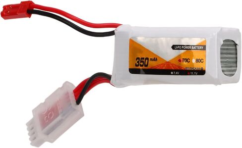 Yosoo RC بطارية ليبو، 11.1 فولت 70C معدل التفريغ 3S JST موصل قابس طاقة 350 مللي أمبير في الساعة لمركبات التحكم عن بعد in Saudi Arabia