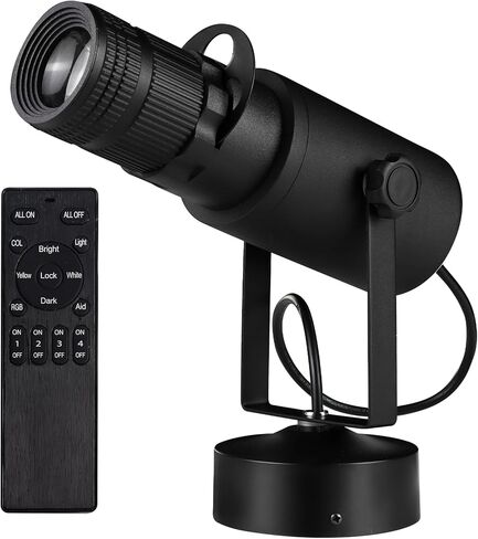 ضوء Pinspot، مصباح كرة ديسكو التركيز اليدوي Czgor، 15 وات ضوء LED أبيض بارد، تعليق السقف مع جهاز التحكم عن بعد، إضاءة مسرح ساطعة لمرآة الكرة DJ Disco Party Club Bar Wedding in Kuwait