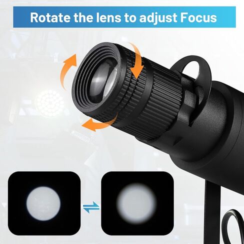 ضوء Pinspot، مصباح كرة ديسكو التركيز اليدوي Czgor، 15 وات ضوء LED أبيض بارد، تعليق السقف مع جهاز التحكم عن بعد، إضاءة مسرح ساطعة لمرآة الكرة DJ Disco Party Club Bar Wedding in Kuwait