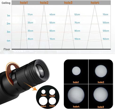 ضوء Pinspot، مصباح كرة ديسكو التركيز اليدوي Czgor، 15 وات ضوء LED أبيض بارد، تعليق السقف مع جهاز التحكم عن بعد، إضاءة مسرح ساطعة لمرآة الكرة DJ Disco Party Club Bar Wedding in Kuwait