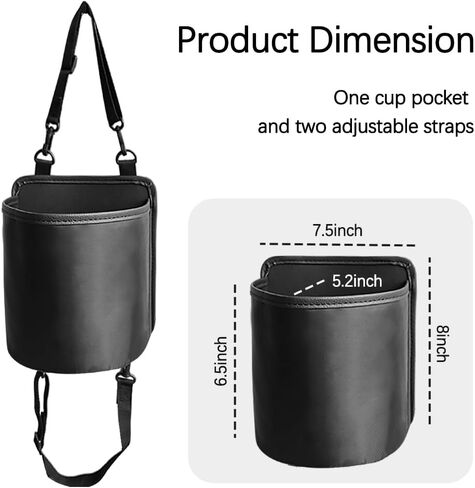 Hanging Car Seat Cup Holder with Waterproof Liner,Multi-Function Car Drink Holder/Car Organizer for Wallets,Umbrellas,Universal Seat Back Organizer Car Accessories for Car SUV Truck in Saudi Arabia