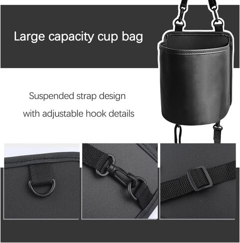 Hanging Car Seat Cup Holder with Waterproof Liner,Multi-Function Car Drink Holder/Car Organizer for Wallets,Umbrellas,Universal Seat Back Organizer Car Accessories for Car SUV Truck in Saudi Arabia