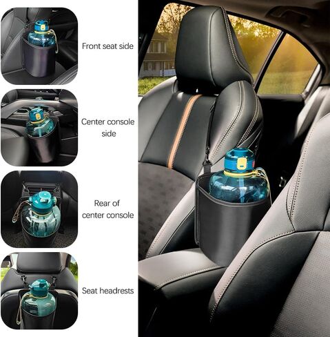 Hanging Car Seat Cup Holder with Waterproof Liner,Multi-Function Car Drink Holder/Car Organizer for Wallets,Umbrellas,Universal Seat Back Organizer Car Accessories for Car SUV Truck in Saudi Arabia