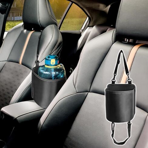 Hanging Car Seat Cup Holder with Waterproof Liner,Multi-Function Car Drink Holder/Car Organizer for Wallets,Umbrellas,Universal Seat Back Organizer Car Accessories for Car SUV Truck in Saudi Arabia