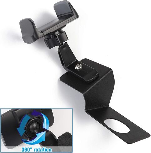 JeCar Multi-Functional Cellphone Holder, Radio Holder Walkie Talkie Bracket 2 in 1 Bolt-on Stand Bracket Compatible with Jeep Wrangler 2018-2023 JL JLU & 2020-2023 Gladiator JT, Black in Saudi Arabia