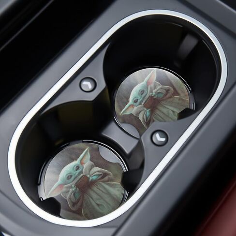 سيارة cupholder كوستر ماصة 2 حزمة بارد عصري أنيمي الجناح تصميم المطاط جديد حامل كأس السيارات صائق اكسسوارات الديكور للنساء الرجال BD339 in Saudi Arabia