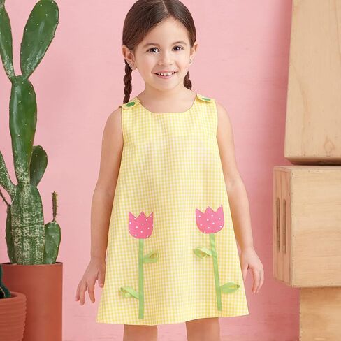 Simplicity Toddlers' Dress, Tent Top and Pull-On Shorts Sewing Pattern Kit, Code S9318, Sizes 1-2-3-4, Multicolor in Saudi Arabia