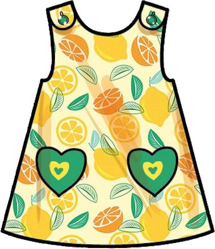 Simplicity Toddlers' Dress, Tent Top and Pull-On Shorts Sewing Pattern Kit, Code S9318, Sizes 1-2-3-4, Multicolor in Saudi Arabia