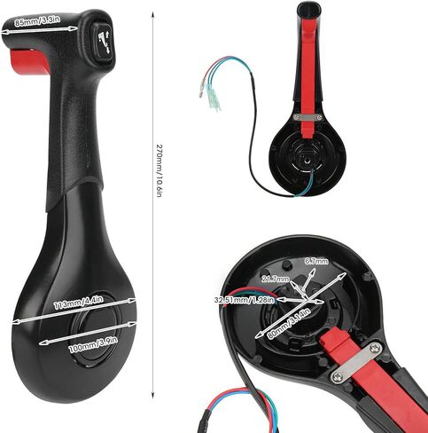 Tbest Mariner Power Trim and Tilt Handle، Trim Tilt Handle Remote Control Box Throttle Shift Lever 881148T03 مناسب لسلسلة Mariner Side Mount 3000/4000 in Kuwait