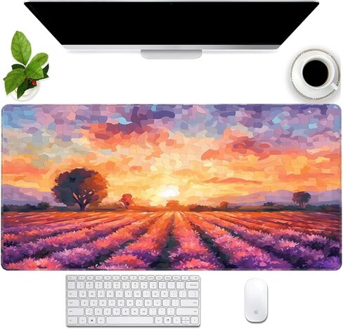 Blue Sky Mouse Pads for Desk, Keyboard and Mouse Pad, Desk Pad Mat, Waterproof Desk Pad with Non-Slip Base and Stitched Edge for Gaming Work Home Office (31.5x15.7x0.12inch) in Saudi Arabia