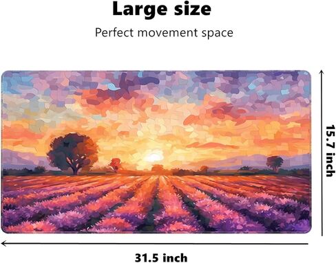 Blue Sky Mouse Pads for Desk, Keyboard and Mouse Pad, Desk Pad Mat, Waterproof Desk Pad with Non-Slip Base and Stitched Edge for Gaming Work Home Office (31.5x15.7x0.12inch) in Saudi Arabia