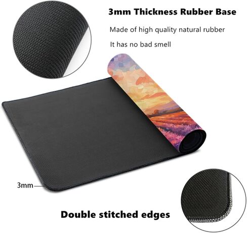 Blue Sky Mouse Pads for Desk, Keyboard and Mouse Pad, Desk Pad Mat, Waterproof Desk Pad with Non-Slip Base and Stitched Edge for Gaming Work Home Office (31.5x15.7x0.12inch) in Saudi Arabia