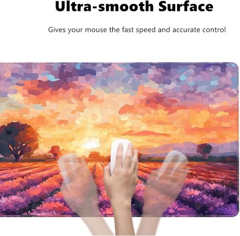 Blue Sky Mouse Pads for Desk, Keyboard and Mouse Pad, Desk Pad Mat, Waterproof Desk Pad with Non-Slip Base and Stitched Edge for Gaming Work Home Office (31.5x15.7x0.12inch) in Saudi Arabia