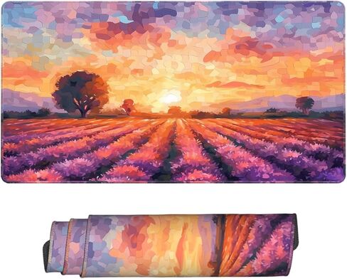 Blue Sky Mouse Pads for Desk, Keyboard and Mouse Pad, Desk Pad Mat, Waterproof Desk Pad with Non-Slip Base and Stitched Edge for Gaming Work Home Office (31.5x15.7x0.12inch) in Saudi Arabia