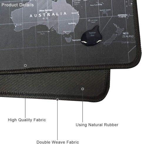 Large Mouse Pad Gaming & Professional Computer Extra Large Mouse Pad/Mat 27.5IN (70 * 30 chunse Black) in Saudi Arabia