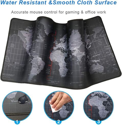 Large Mouse Pad Gaming & Professional Computer Extra Large Mouse Pad/Mat 27.5IN (70 * 30 chunse Black) in Saudi Arabia
