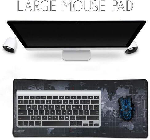 Large Mouse Pad Gaming & Professional Computer Extra Large Mouse Pad/Mat 27.5IN (70 * 30 chunse Black) in Saudi Arabia