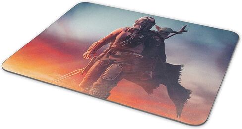Baby Yoda Mouse Pad, Rectangular Non-Slip Rubber Mouse Pad, Used for Office Work and Home Gaming Mouse Pad, 9.5“ x 7.9" x 0.1“ in Saudi Arabia