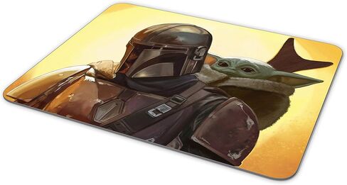 Baby Yoda Mouse Pad, Rectangular Non-Slip Rubber Mouse Pad, Used for Office Work and Home Gaming Mouse Pad, 9.5“ x 7.9" x 0.1“ in Saudi Arabia