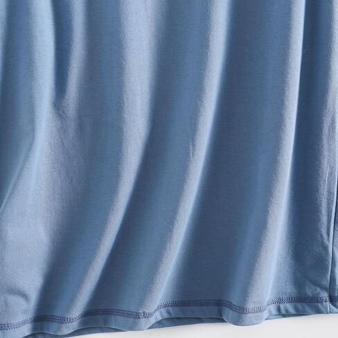 PNAEONG Womens Cotton Nightshirt Soft Nightgowns Short Sleeve Casual Pajama Dress Sleepwear with Breast Pocket S-3XL in Kuwait