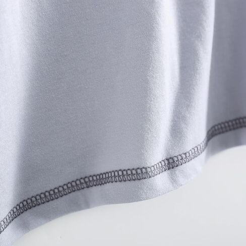 PNAEONG المرأة القطن قميص النوم لينة قمصان النوم قصيرة الأكمام فستان بيجامة عادية ملابس خاصة مع جيب الثدي S-3XL in Saudi Arabia