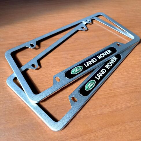 2PCS License Plate Frames for Honda,2 Holes License Plate Holder,Aluminum Alloy Weather Proof License Plate Covers with Screw Caps Cover Set Car Accessories (QDCPJ-029) in Saudi Arabia