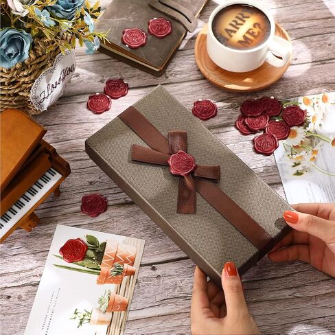 50 Pieces 3D Envelope Seal Stickers Self Adhesive Wedding Envelope Stickers Wax Seal Stickers for Wedding Invitation with Blessings for Birthday Party Presents Supplies, Invitations Greeting Cards in Saudi Arabia