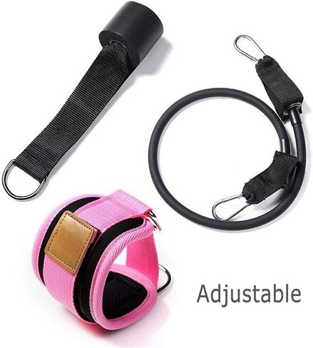 Ankle Straps with Door Anchor - Improve Ankle & Leg Strength, Home Fitness Equipment Ankle Resistance Bands, Door Flexibility Trainer, Adjustable Ankle Cuffs Exercise Bands for Women & Men in Saudi Arabia