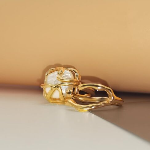Vintage Pearl Ring for Women Adjustable Open Pearl Ring Stacking Pearl Cluster Rings Trendy Personality Pearl Statement Ring Sets Jewelry for Women Girls in Saudi Arabia