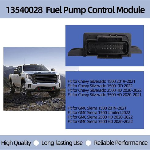 13540028 13537053 Fuel Pump Control Module Fit for Chevy Silverado 1500 Fit for GMC Sierra 1500 2019-2021, Fit for Silverado 2500HD 3500HD 2020-2021, Fit for GMC Sierra 2500HD 3500HD 2020-2022 in Saudi Arabia
