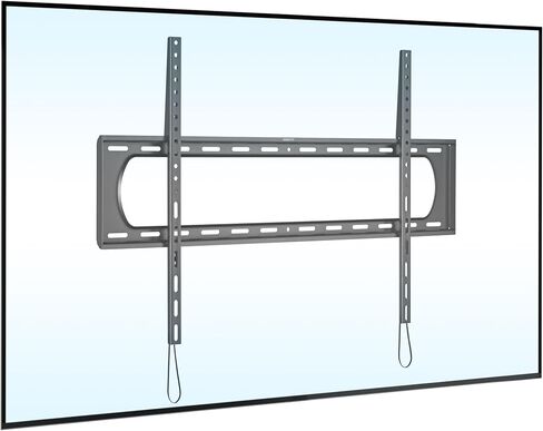 Mount-It! Heavy Duty XXL Fixed TV Mount for Extra Large TVs, Ultra Low Profile Curved TV Wall Mount, max VESA 900x600, Holds 264lb, Flush TV Mount for 60", 65", 70", 75", 80", 85", 90", 100",120" in Saudi Arabia