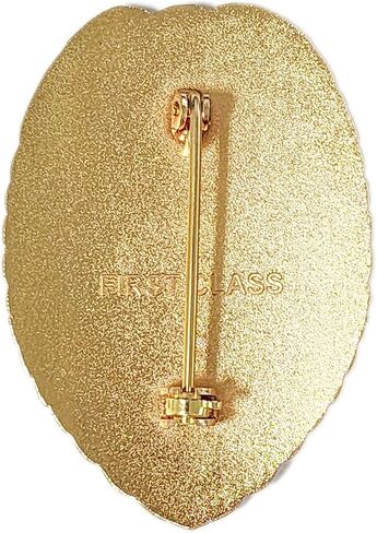 Ryno Gear's Private Security Officer Universal Oval Badge + Holder: Standard Leather Shield Case with, Hook Fastener, 2-5/8" x 3-5 (Oval Badge, Brass Badge) in Saudi Arabia